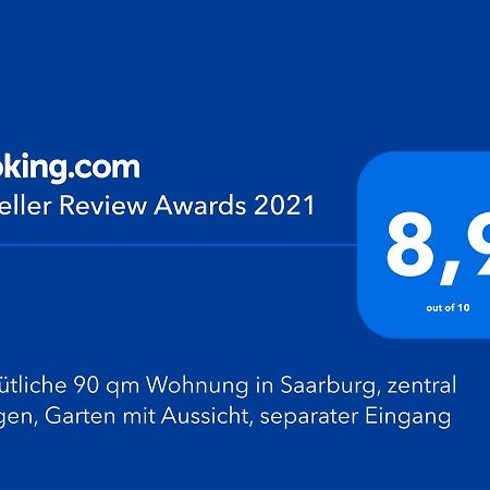 Gemuetliche 90 Qm Wohnung In Saarburg, Zentral Gelegen, Garten Mit Aussicht, Separater Eingang Екстер'єр фото