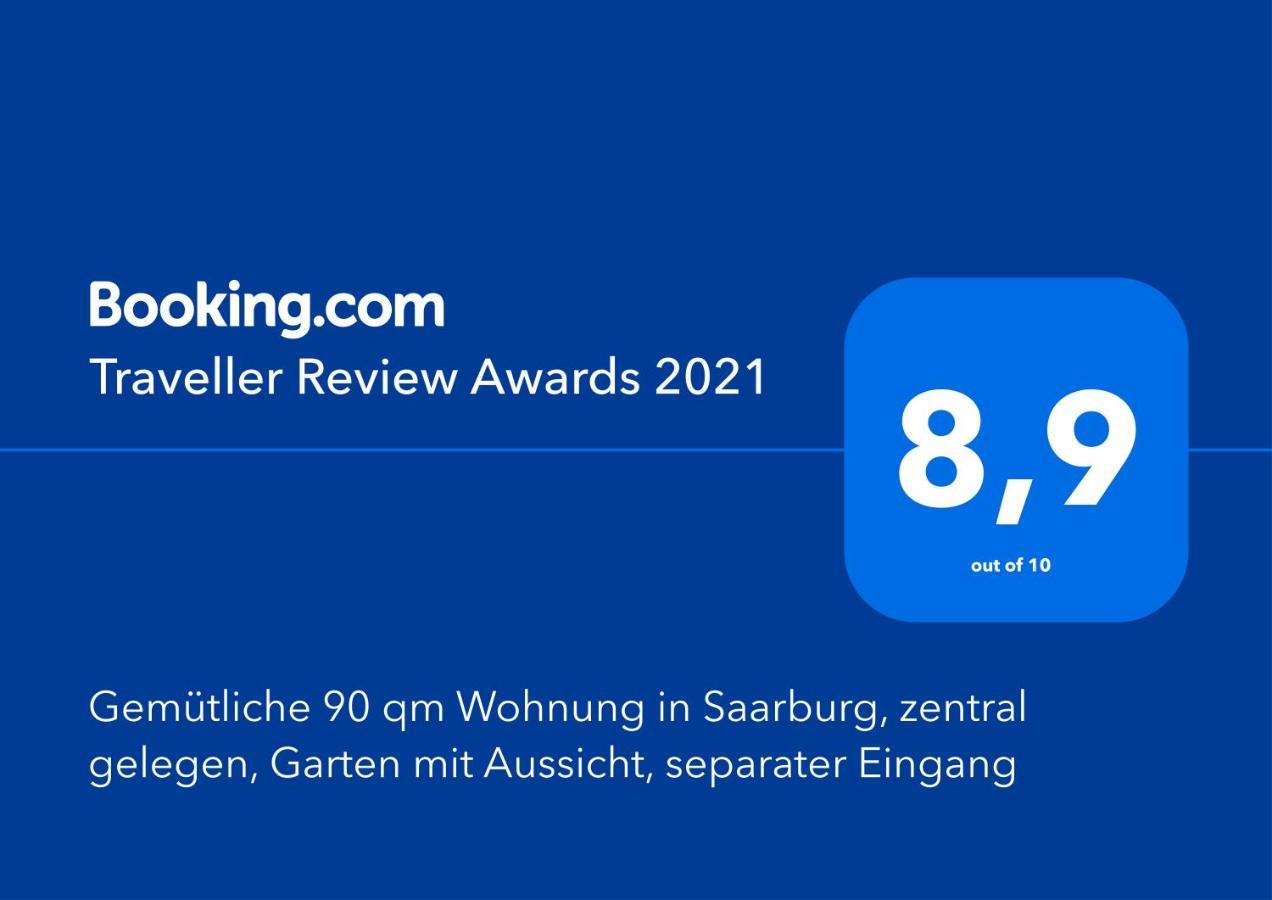 Gemuetliche 90 Qm Wohnung In Saarburg, Zentral Gelegen, Garten Mit Aussicht, Separater Eingang Екстер'єр фото
