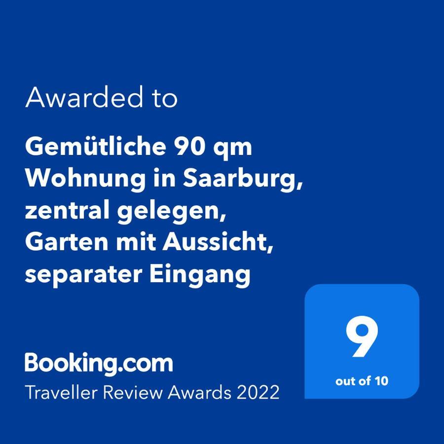 Gemuetliche 90 Qm Wohnung In Saarburg, Zentral Gelegen, Garten Mit Aussicht, Separater Eingang Екстер'єр фото